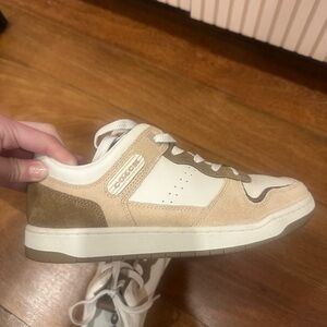 Coach Beige and White Sneakers